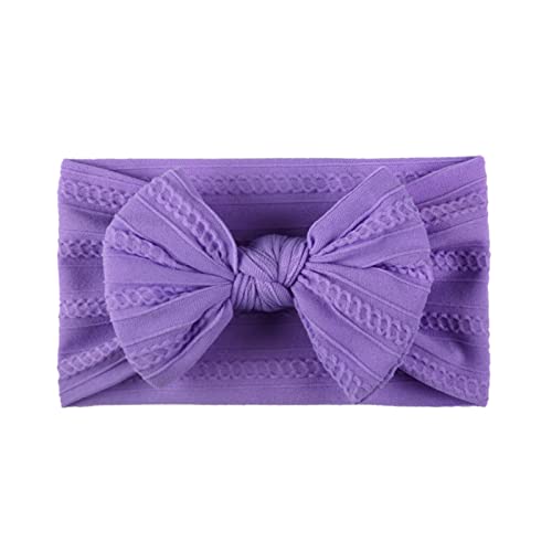 Baby Turban Stirnband, Baby Mädchen Nylon Stirnbänder Neugeborene Kleinkinder Haarbänder Bögen Kinder Haarschmuck elastische Haarbänder für Kleinkinder, Neugeborene (J, One Size) von Kielsjajd