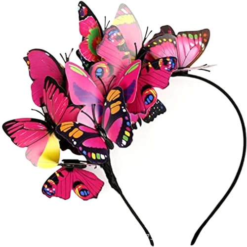 Bike Holder Wall Eklektisches Blumenstirnband mit funkelndem Schmetterling für Karneval, Hochzeiten, Modenschauen Bühnenauftritte Schuhe (Hot Pink, One Size) von Kielsjajd