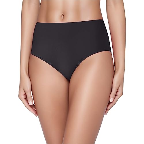 Bikinihose Damen Bauchweg, Frauen Ruched Bikinihosen Mittelhohe Badehose Verstecken Bikini Briefs Bademode Hipster Damen Klassisch Mäßige Abdeckung Badeanzug Badehose Große Größe von Kielsjajd