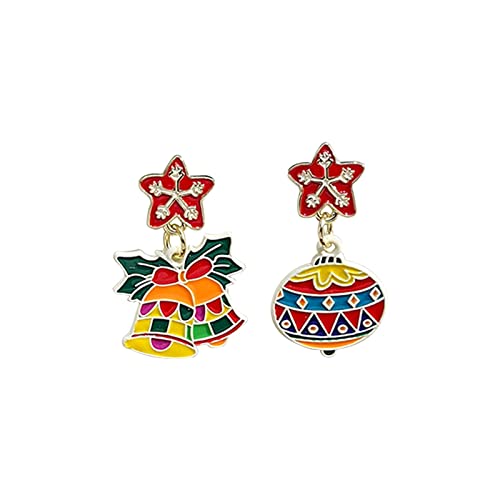 Braut Ohrringe Perlen Weihnachtsohrringe für Damen Mädchen Feiertagsohrringe Weihnachtstropfen-Ohrringe Set Weihnachtsfeiertagsbaum Schneemann Weihnachtsmann-Hakenohrringe 925 Er Silber (I, One Size) von Kielsjajd