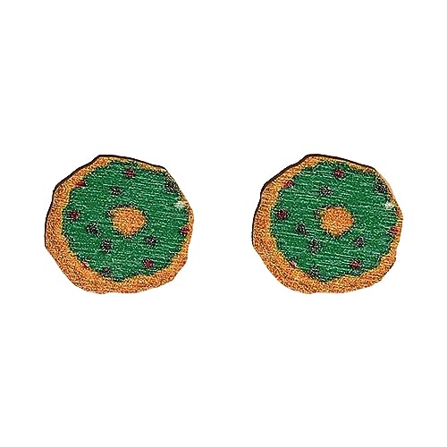 Dame Weihnachten Ohrringe Lustige Weihnachtsohrringe, Weihnachten, niedlich, modisch, für Damen und Mädchen, Ohrringe, Weihnachtsbaum-Ohrringe Wasserfall Ohrringe (B, One Size) von Kielsjajd