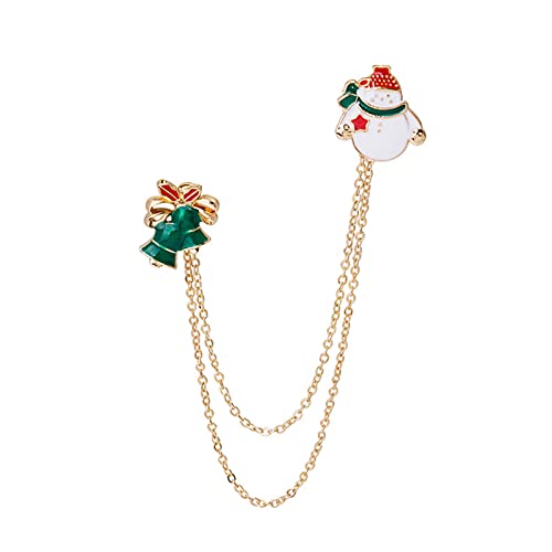 Damen Brosche Nadel Pullover Schal Clips 1 Stück, Gold Kristall Sicherheitsnadel Brosche Clip für Damen Schal Mantel Kleid Deko, Weihnachten Brosche Delicate Crystal Strass Pin Set (A, One Size) von Kielsjajd