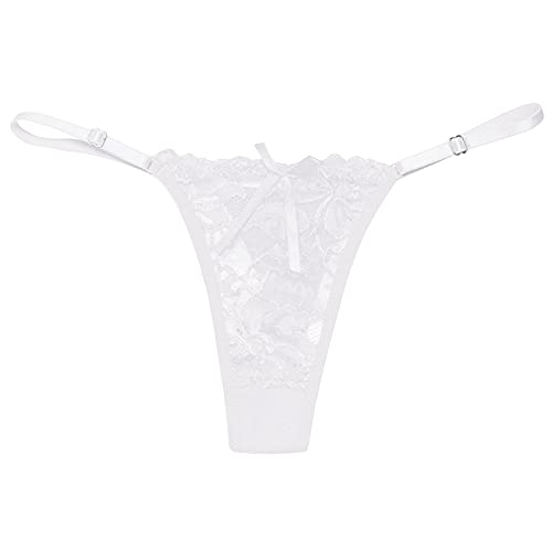 Damen Sexy Dessous Tanga G-String Mini Strings Riemchen Tanga Stringtangas Reizwäsche Höschen High-Waist T-String Erotik Unterwäsche Höschen Pants Damen Spitze G String Tanga Thong Unterhose von Kielsjajd
