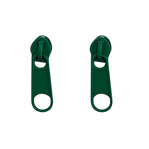 Grüne Ohrringe Sommer Farbe Reißverschluss Schnalle Ohrstecker Persönlichkeit Weiche Mädchen Ohrclip Edelstahl Reißverschluss Ohrstecker Ohrringe Ginkoblatt Silber (Green, One Size) von Kielsjajd