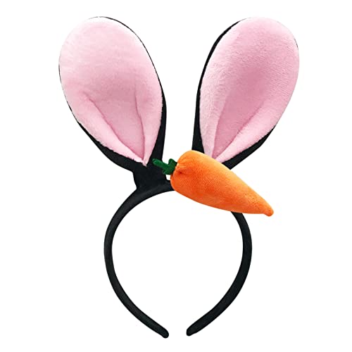 Haarreif Ostern Hasenohren Haarreif Kinder Erwachsene, Hasen Ohren Haarbänder Osterhasen Ohren Stirnband Ostereier Osterküken für Hasen Kostüm Halloween Karneval Kostüm Ostern Deko (O, One Size) von Kielsjajd