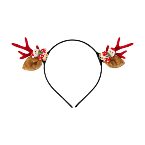 Haarreif Weihnachten Kopfschmuck Rentier Geweih stirnband Weihnachtshaarreif Rentierhaarreifen Christmas headbands Weihnachtsstirnband Weihnachten Rentier Kostüm Stirnbänder für (A, One Size) von Kielsjajd