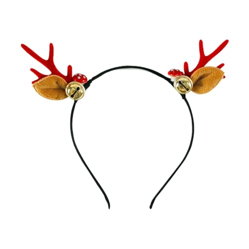 Haarreif Weihnachten Kopfschmuck Rentier Geweih stirnband Weihnachtshaarreif Rentierhaarreifen Christmas headbands Weihnachtsstirnband Weihnachten Rentier Kostüm Stirnbänder für (J, One Size) von Kielsjajd