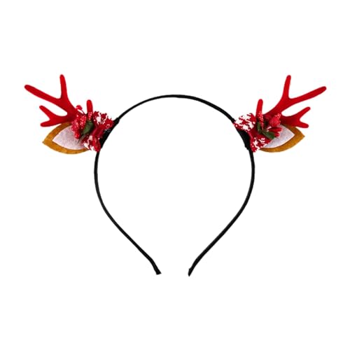 Haarreif Weihnachten Kopfschmuck Rentier Geweih stirnband Weihnachtshaarreif Rentierhaarreifen Christmas headbands Weihnachtsstirnband Weihnachten Rentier Kostüm Stirnbänder für (L, One Size) von Kielsjajd
