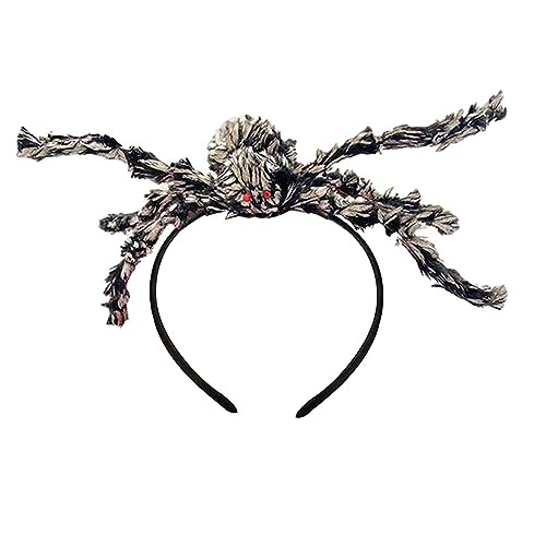 Halloween Haarreif Schwarz Spinnen Halloween Kostüm Haarschmuck Haarreifen Halloween Lustiger Haarschmuck Kopfbedeckung Choker Set Für Frauen Party Cosplay (One Size) von Kielsjajd