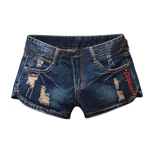 Kielsjajd Damen Shorts Cut Off Denim Shorts Denim Jeans Shorts Casual Sommer Mid Waist Kurze Hosen Damen Mode Jeans Shorts Hohe Taille Denim Kurz Hosen mit Taschen Basic Jeansshorts von Kielsjajd