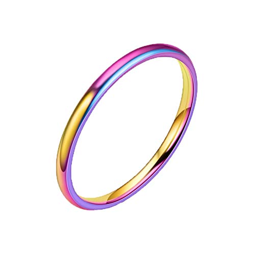 Kielsjajd Frauen-Ring-Geometrie-Ring-Silber-massive 925 weiße Schmuck-Mode-Ringe Blaue Ringe (Multicolor, 12号) von Kielsjajd