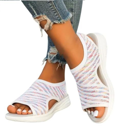Kielsjajd Sommerschuhe Damen Farbblock Orthopädische-Sandalen Sommer Breite Füße Plateau Sandalen Weite Barfuss Atmungsaktive Mesh Sport Strick Damenschuhe Slingback Offene Schuhe Boho Schuhe Kielsjajd Sommerschuhe Damen Farbblock Orthopädische-Sandalen Sommer Breite Füße Plateau Sandalen Weite Barfuss Atmungsaktive Mesh Sport Strick Damenschuhe Slingback Offene Schuhe Boho Schuhe von Kielsjajd
