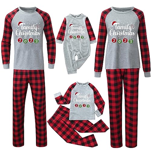 Kielsjajd Weihnachtspyjama Set, Christmas Pyjama Langarm Damen/Herren/Junge/Mädchen/Baby, Familie Weihnachts Schlafanzug Weihnachten Geschenke für Frauen, Männer, Pärchen, Eltern, Paare von Kielsjajd