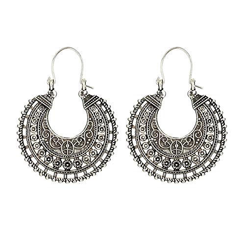 Kleine Ohrringe Für Trendige Form Bohemian Earrings retro Gestüt baumert auf Modepersönlichkeit anderes Klapp Ohrringe (silver, One Size) von Kielsjajd