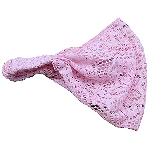 Kross Helm Damen Bandana Band Girl Mode breit dehnbarer Spitzenkopf Haarreif Turban Haarreif Stirnband Herren Sommer (Pink, One Size) von Kielsjajd