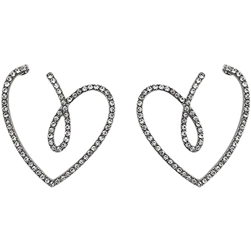 Ohrringe Für Damen Silber 925 Set Lassic Love Ohrstecker Weibliche Senior Design Ohrringe für Frauen Mädchen Geschenk für sie Ohrringe Totenkopf (Silver, One Size) von Kielsjajd