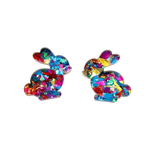 Ostern Ohrringe Acryl Bunte Osterei Ohrstecker Acryl Ei Hase Ohrring Für Frauen Mädchen Urlaub Party Schmuck Geschenke Ohrringe Kreuz Veret (A, One Size) von Kielsjajd