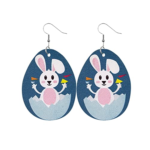 Ostern-niedliche Mädchen-Kaninchen-mit Seiten versehene Ohrring-Schmucksache-doppelte Ohrring-Ohrringe Ohrringe Weihnachten Set (C, One Size) von Kielsjajd