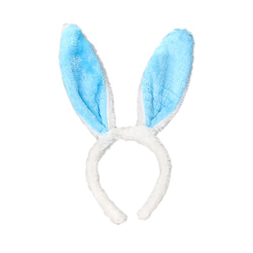 Schweißbänder Damen Rabbit Friseur Haarreif Kinder Erwachsenenzubehör Haarreif Ohr Haarreif Fahrradkleidung (Sky Blue, One Size) von Kielsjajd