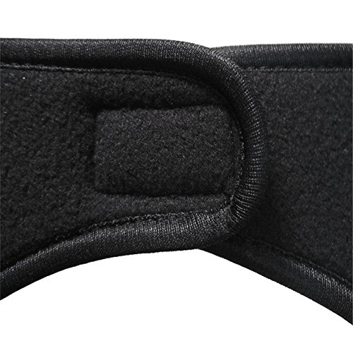 Tarnband Schwarz Ohr Stirnband Wärmer Band Ski Haarband Damen Ohr Herren Unisex Winter Stirnband Stirnband Blau Schwarz Herren (black, One Size) von Kielsjajd