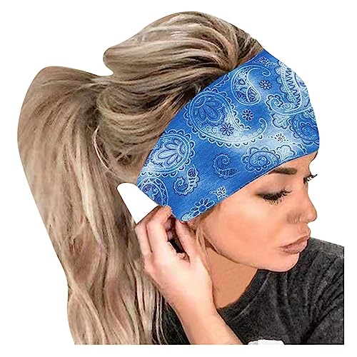 Tennis Tasche Drucken Haarbügel Frauen Wrap Haarreif Bandana elastisches Band Kopf Haarreif Fahrrad Outfit Herren Set (Blue, One Size) von Kielsjajd