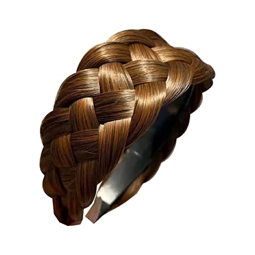 Trachten Haarreif Haarschmuck Dirndl Stirnband Geflochten Breit Haarband Vintage Gepolsterte Haarreifen Mode Kopfschmuck für Damen Mädchen (D, One Size) von Kielsjajd