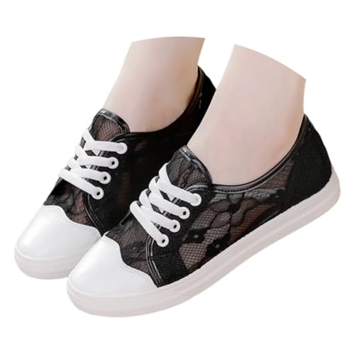 Trachten Sneaker Damen Weiss Dirndl Schuhe Weiß Spitzen Trachtenschuhe Mesh Atmungsaktive Turnschuhe Elegante Schuhe Freizeitschuhe Oktoberfest Sportschuhe Wanderschuhe Festliche Hochzeitsschuhe von Kielsjajd