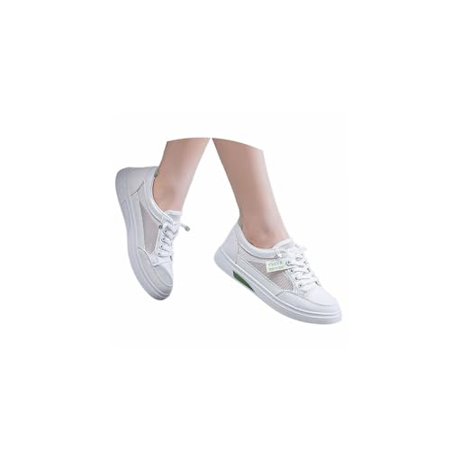 Trachten Sneaker Damen Weiss Dirndl Schuhe Weiß Spitzen Trachtenschuhe Mesh Atmungsaktive Turnschuhe Elegante Schuhe Freizeitschuhe Oktoberfest Sportschuhe Wanderschuhe Festliche Hochzeitsschuhe von Kielsjajd