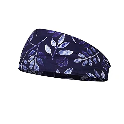 Wandern Zubehör Herren Headband Haarreif Haarband Women Druck elastischer Bandana Head Wrap Headband Neon Stirnband Laufen (Dark Blue, One Size) von Kielsjajd