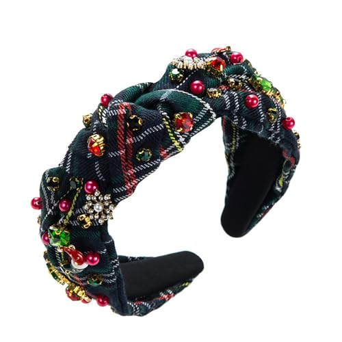 Weihnachtsstirnbänder Frauen Weihnachtsbaum Mann Schneemann Dekoration Stirnband Frauen Neujahr Haarschmuck (Green, One Size) von Kielsjajd