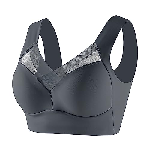 Wmbra Bra, Wmbra Posture Correcting Bra, Posture Correction, Summer Wireless Push-Up Comfort Ergonomic Bra Wmbra Posture Correcting Bra, Posture Correcting Bra, Mode Deep Cup BH (Dark Blue, XXXXXXL) von Kielsjajd