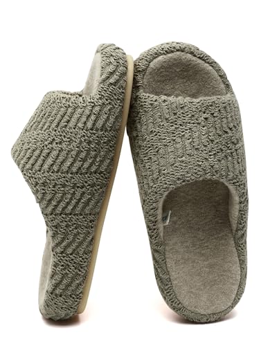 Kiemorgy Hausschuhe für Damen und Herren, Memory-Schaum-Hausschuhe für Damen, weich, dick, flauschig, Schlafzimmer, Hausschuhe, drinnen und draußen, Hellgrün, 5.5-6.5 Women/4.5-5.5 Men Kiemorgy Hausschuhe für Damen und Herren, Memory-Schaum-Hausschuhe für Damen, weich, dick, flauschig, Schlafzimmer, Hausschuhe, drinnen und draußen, Hellgrün, 5.5-6.5 Women/4.5-5.5 Men von Kiemorgy