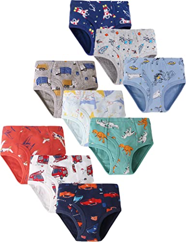 Kiench Jungen Unterhosen Slips Reine Baumwolle 9er-Pack Weltraum EU Größe 128/7-8 Jahre Etikett 130 von Kiench