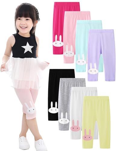 Kiench Mädchen Capri Leggings Kleinkinder Sommer Kurze 3/4 Capri-Hosen Shorts 8er-Pack Kaninchen EU Gr. 86-92/18-24 Monate Etikett 100 Kiench Mädchen Capri Leggings Kleinkinder Sommer Kurze 3/4 Capri-Hosen Shorts 8er-Pack Kaninchen EU Gr. 86-92/18-24 Monate Etikett 100 von Kiench