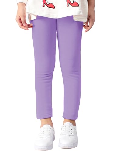 Kiench Mädchen Leggings Gefüttert Winter Warm Thermo Hosen Baumwolle Lavender EU Größe 146-152/11 Jahre Etikett 160 von Kiench