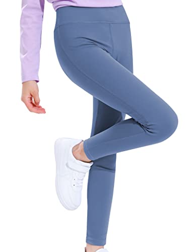 Kiench Mädchen Sport Leggings Lang Hosen Trainings Tights Blau EU Größe 146/9-10 Jahre Etikett 150 von Kiench