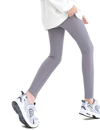 Kiench Mädchen Sport Leggings Lang Hosen Trainings Tights Grau EU Größe 128/6-7 Jahre Etikett 130 von Kiench