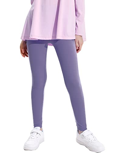 Kiench Mädchen Sport Leggings Lang Hosen Trainings Tights Lila EU Größe 116-122/5-6 Jahre Etikett 120 von Kiench