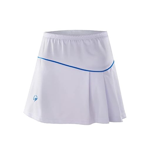 Kiench Mädchen Tennisrock mit Hose Workout Golf Skort mit Falten Weiß EU Größe 122-128/5-6 Jahre von Kiench