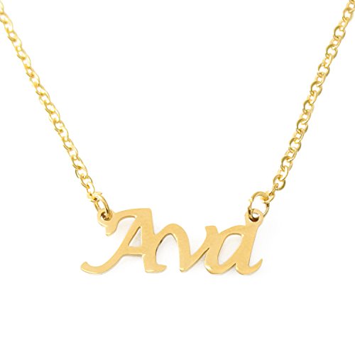 Ava Vergoldet Namenskette Personalisiert Damen Halskette Mit Namen Fashion Schmuck Geschenk Fur Freundin Mutter Schwester Ava Vergoldet Namenskette Personalisiert Damen Halskette Mit Namen Fashion Schmuck Geschenk Fur Freundin Mutter Schwester von Kigu