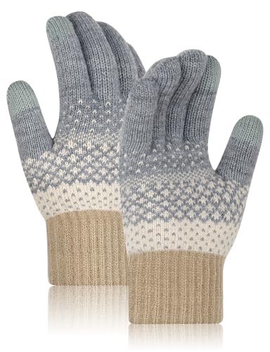 Kiiwah 1 Stück Vollfingerhandschuhe für Erwachsene, Grau, Medium von Kiiwah