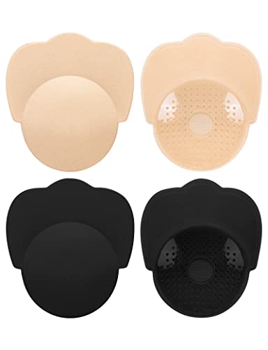 Kiiwah 2 Stück Klebe BH Push Up, Trägerloser Rückenfreier Unsichtbarer BH Selbstklebend Silikon Nipple Covers für Damen Rückenfreies Abendkleid Ballkleider, Brautkleide von Kiiwah