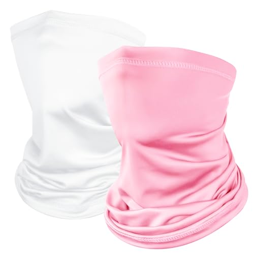 Kiiwah 2 Stück Multifunktionstuch Schlauchschal, Winddicht Bandanas Elastisch Sonnenschutz Loop Schal Neckwarmer Herren Halstuch für Winter Thermal Outdoor Radsport Ski Motorrad Laufen von Kiiwah