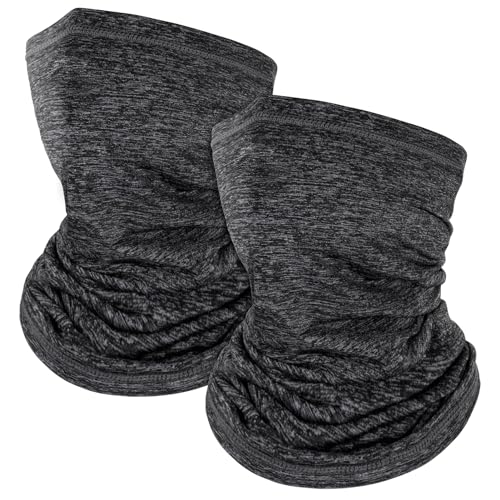 Kiiwah 2 Stück Multifunktionstuch Schlauchschal Elastisch Halstuch für Herren und Damen Loop Schal Winddicht Halswärmer Sport Nackenwärmer für Outdoor Skifahren Motorrad Laufen von Kiiwah