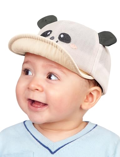 Kiiwah Baby Schirmmütze Jungen Mädchen, Kleinkind Baseballmütze Sonnenhut Netzhut Atmungsaktiver Baseballkappe Entzückende Cartoon Sommer Mütze Kappe Cap Kinder mit Größenregulierung von Kiiwah