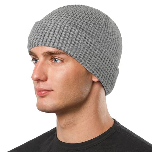 Kiiwah Beanie Mütze Unisex Fischermütze Warme Wintermütze Retro Trawler Beanie Kurze Skullcap Fisherman Beanie für Herren und Damen In Winter Herbst von Kiiwah