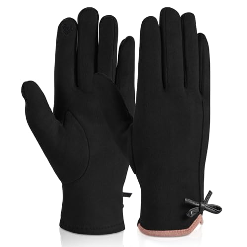 Kiiwah Handschuhe Damen Winter, Touchscreen Handschuhe Warmer Plüsch Handschuh mit Fleece Futter, Thermo Handschuhe Dicke Winterhandschuhe für Frauen Damen von Kiiwah