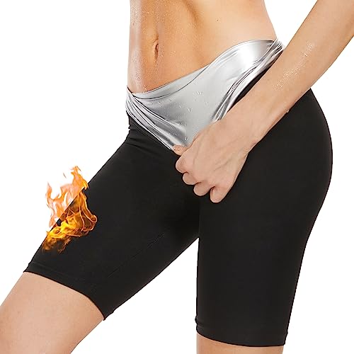 Kiiwah Saunahose Damen Schwitzhose, Sauna Hose Hot Thermo Sweat Leggings, Saunaanzüge Shorts Sauna Sporthose Abnehmen Hohe Taille Schwitzen Hosen Jogginghose für Gym, Yoga, Fitness von Kiiwah