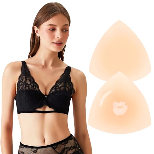 Kiiwah Selbstklebende BH Einlagen Silikon Push Up Pads Unsichtbare Nippelpads, BH Polster Einlagen Push Up Silikon Brüste BH Pads Für Frauen Damen In Sport-BHS, Badeanzügen Und Sport-Tops von Kiiwah