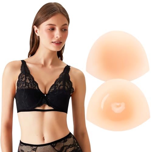 Kiiwah Selbstklebende BH Einlagen Silikon Push Up Pads Unsichtbare Nippelpads, BH Polster Einlagen Push Up Silikon Brüste BH Pads Für Frauen Damen In Sport-BHS, Badeanzügen Und Sport-Tops von Kiiwah